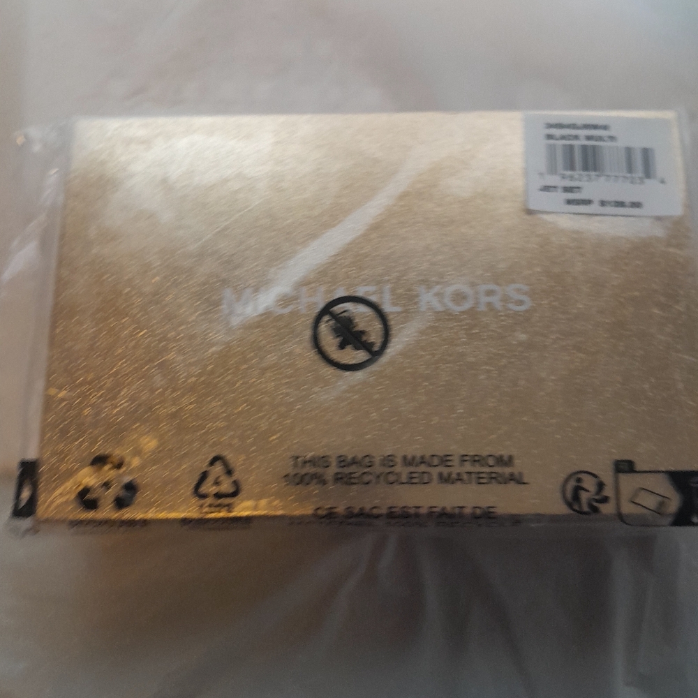Michael Kors Double Wristlet Wallet Black Detachable  NWT Holds Your Phone - Picture 5 of 10
